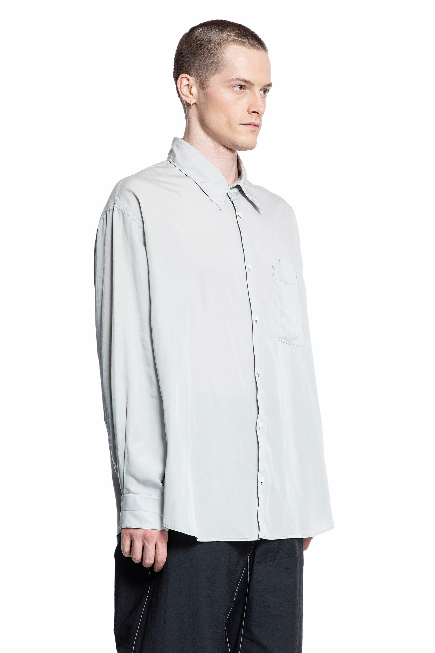 LEMAIRE MAN GREY SHIRTS