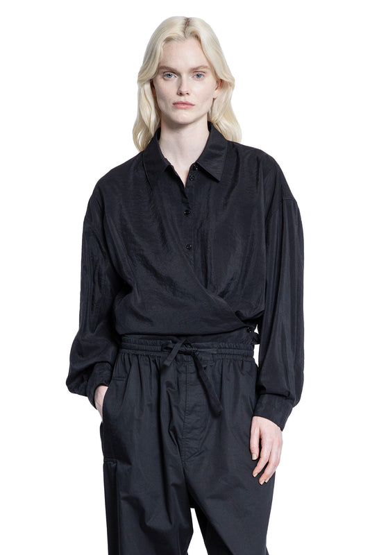 Straight Collar Twisted Shirt - Antonioli.eu