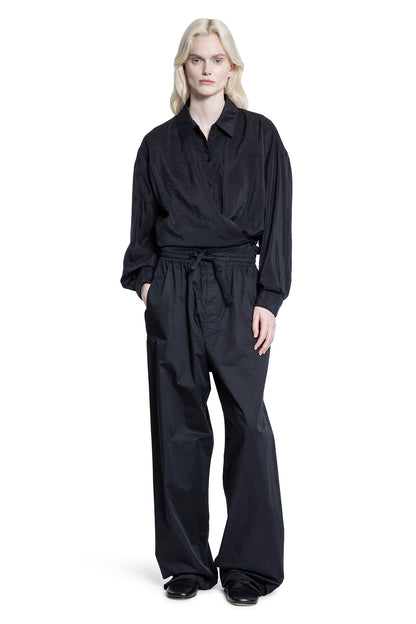 Straight Collar Twisted Shirt