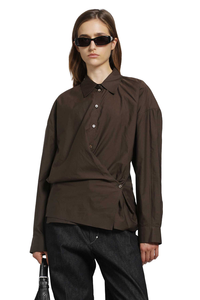 LEMAIRE Straight Collar Twisted Shirt woman