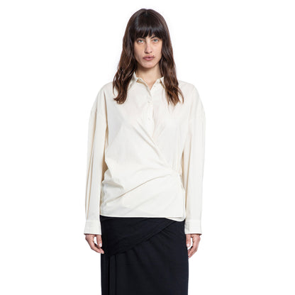 LEMAIRE WOMAN OFF-WHITE SHIRTS