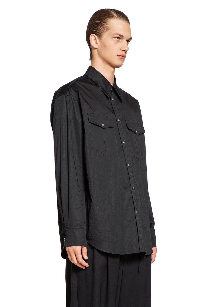 LEMAIRE MAN BLACK SHIRTS