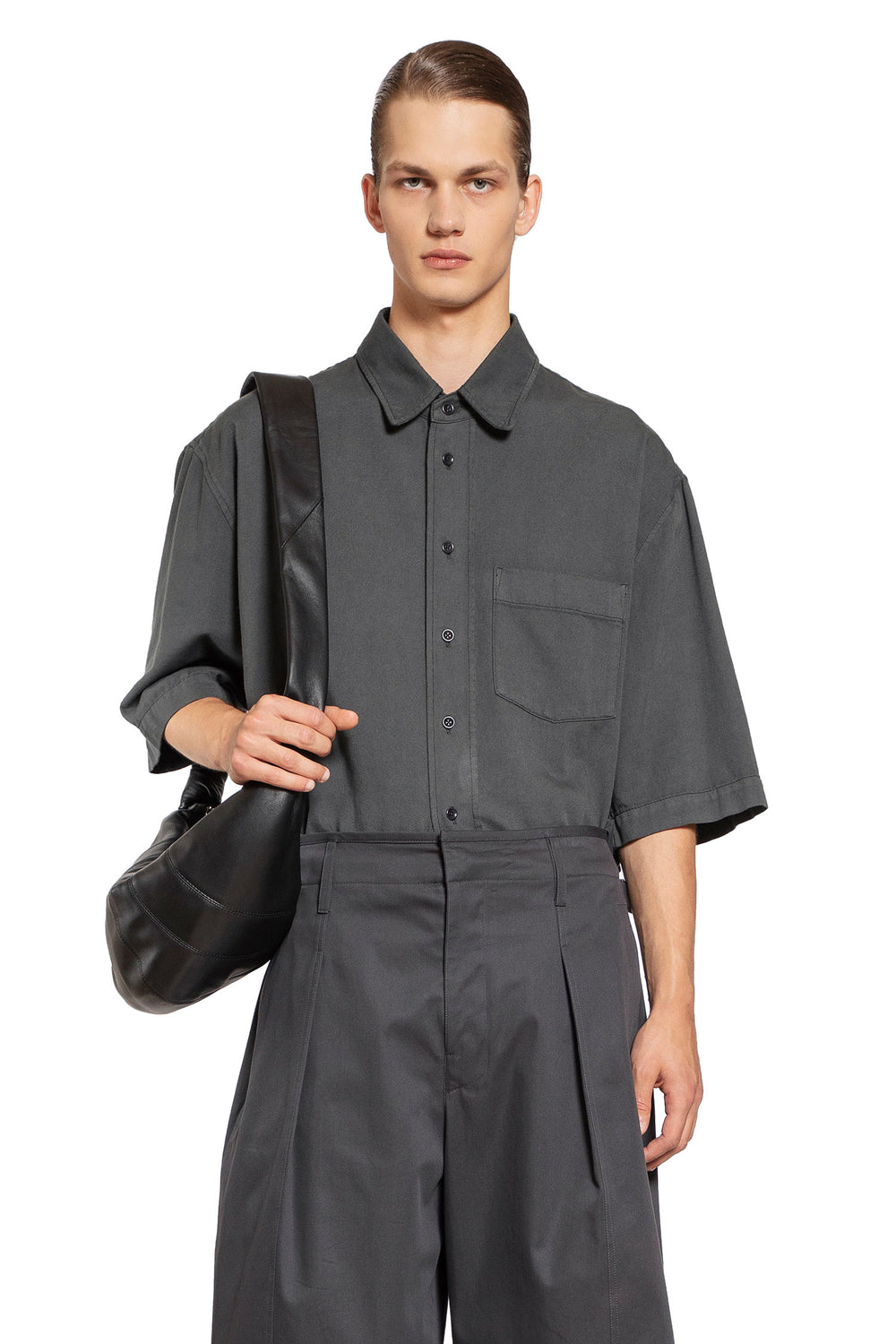 LEMAIRE MAN GREY SHIRTS