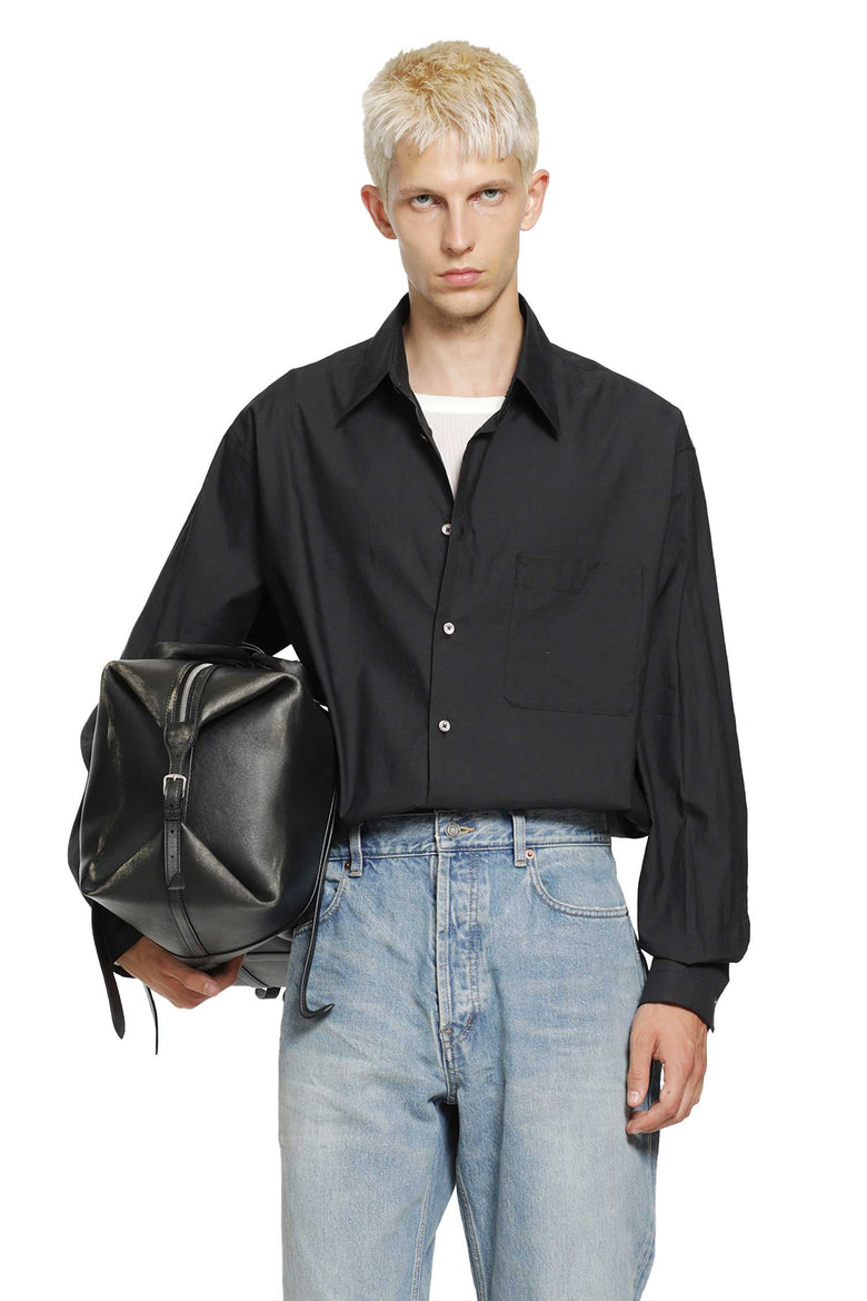 LEMAIRE Regular Cotton and Silk Blend Shirt man