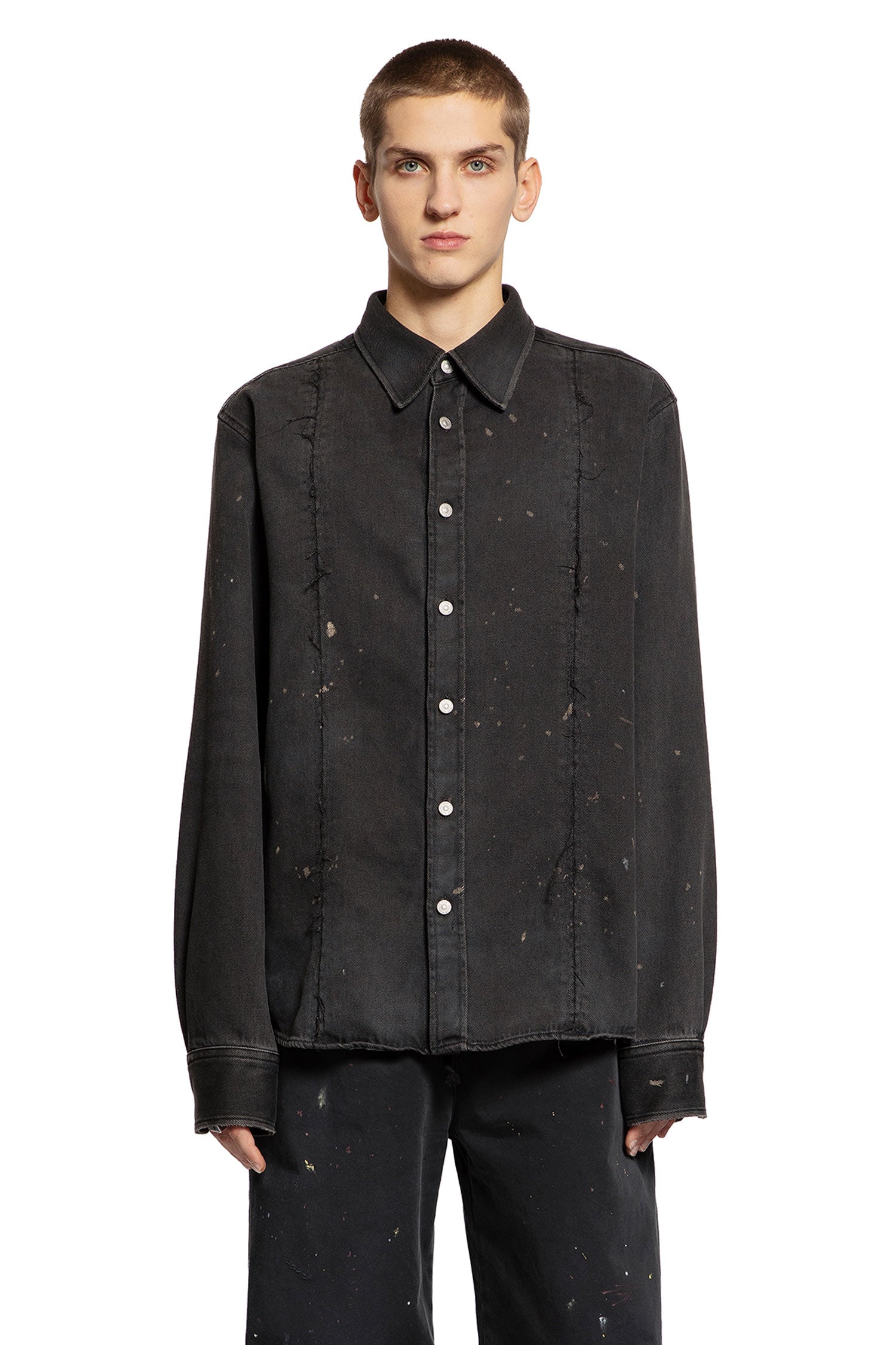 MM6 MAISON MARGIELA MAN BLACK SHIRTS