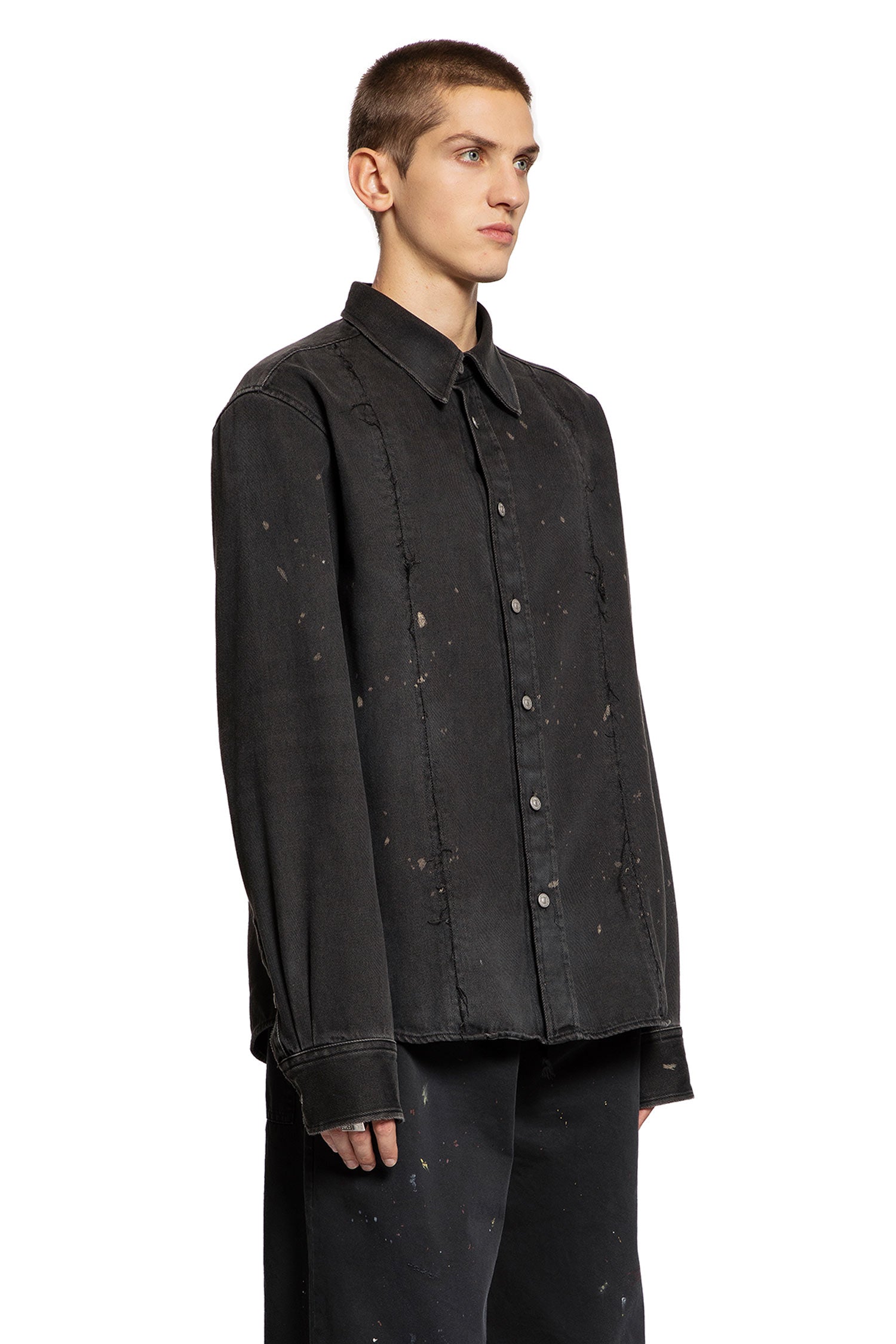 MM6 MAISON MARGIELA MAN BLACK SHIRTS