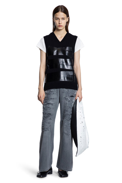 Taped Label Wool Vest