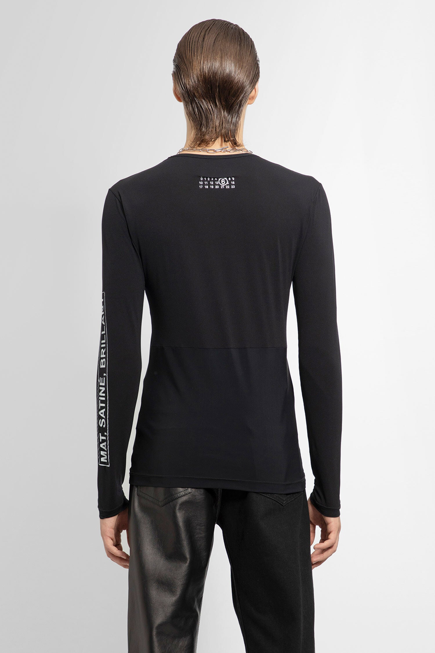 MM6 MAISON MARGIELA MAN BLACK T-SHIRTS & TANK TOPS