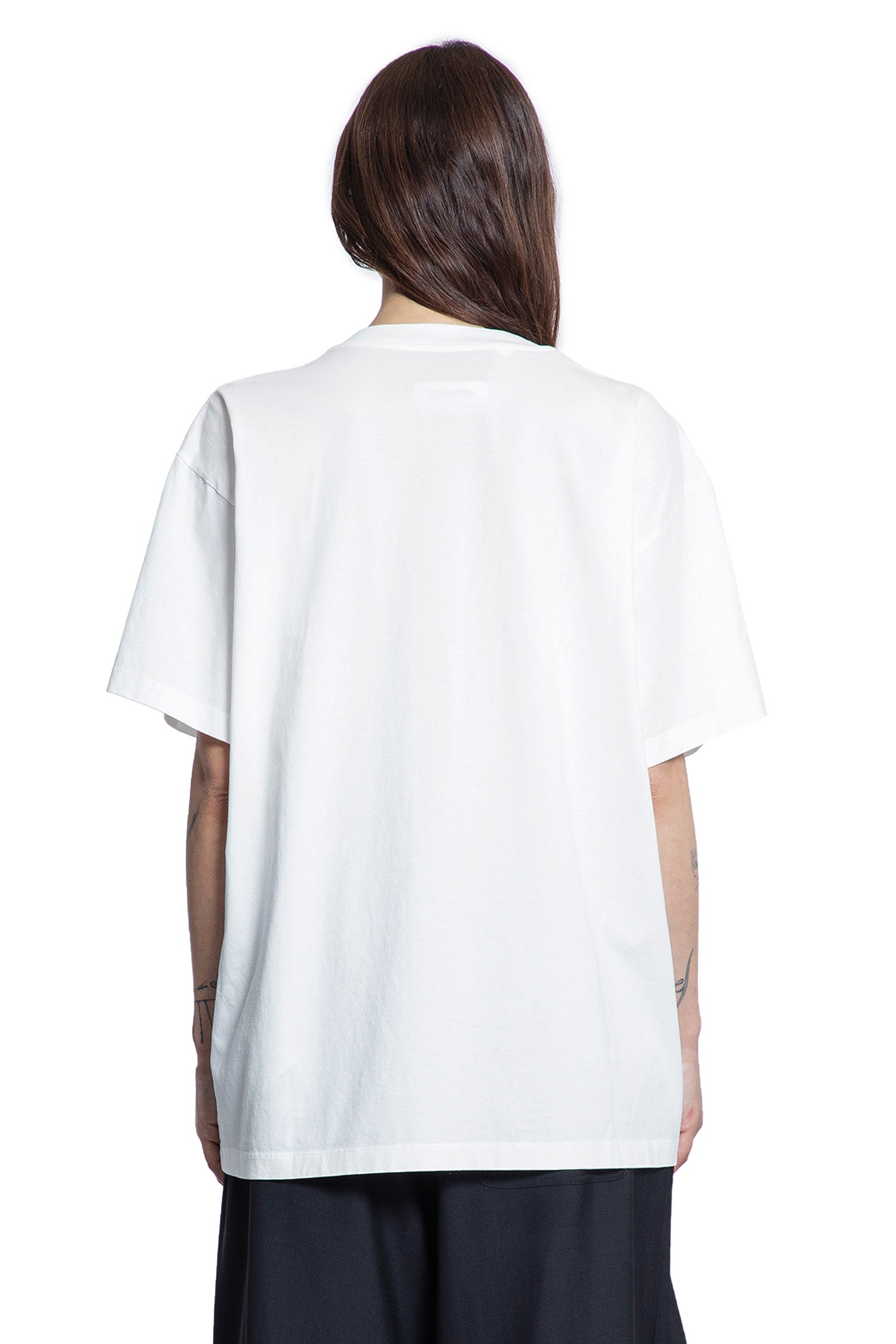 MM6 MAISON MARGIELA WOMAN WHITE T-SHIRTS & TANK TOPS