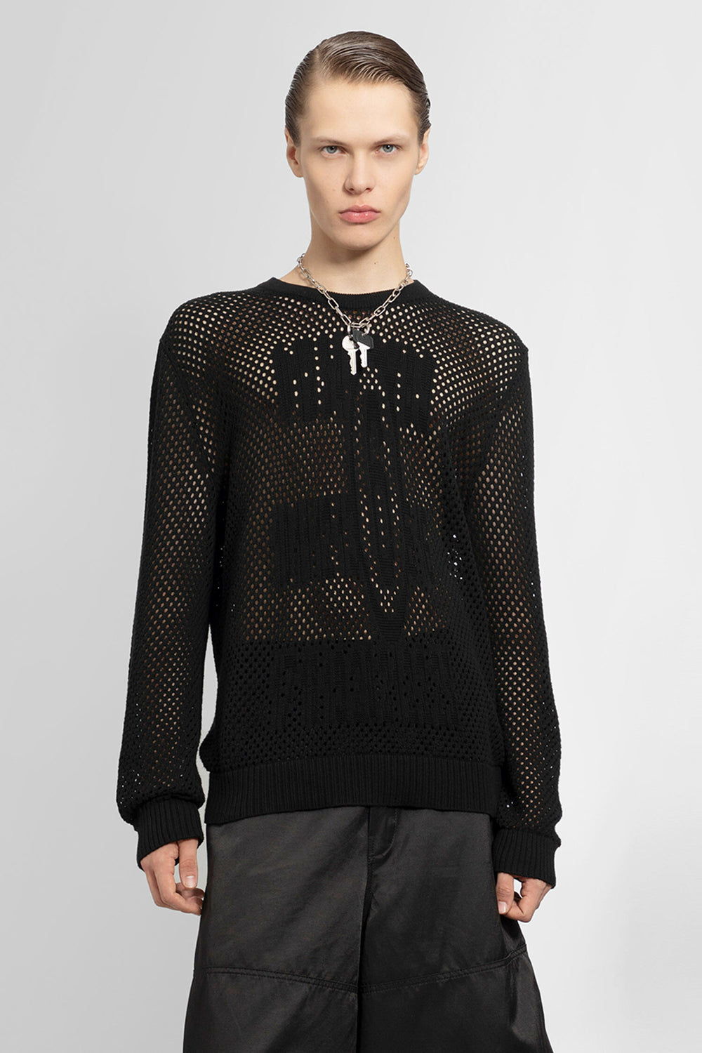 MM6 MAISON MARGIELA MAN BLACK KNITWEAR