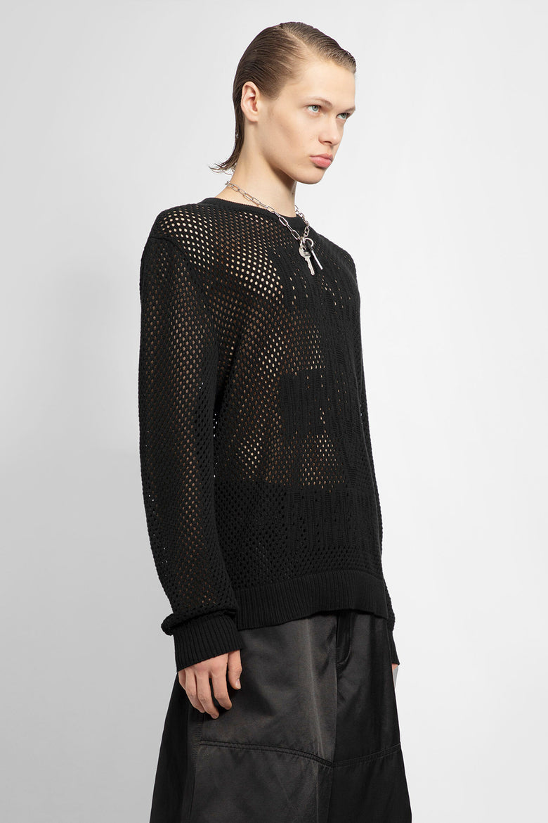 MM6 MAISON MARGIELA MAN BLACK KNITWEAR