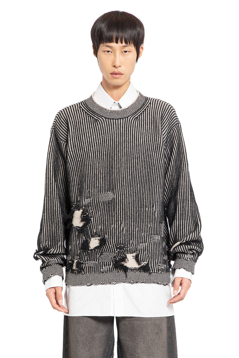 MM6 MAISON MARGIELA MAN BLACK&WHITE KNITWEAR