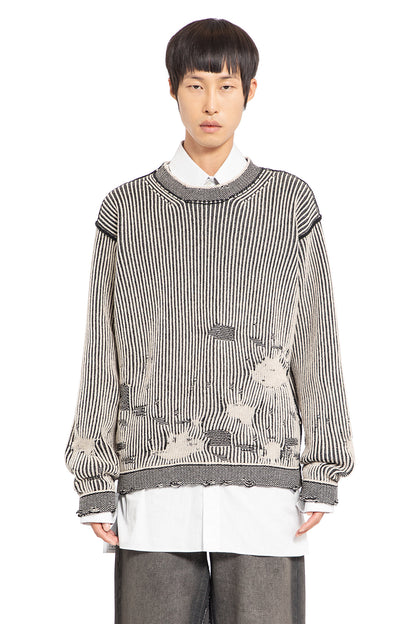 MM6 MAISON MARGIELA MAN BLACK&WHITE KNITWEAR