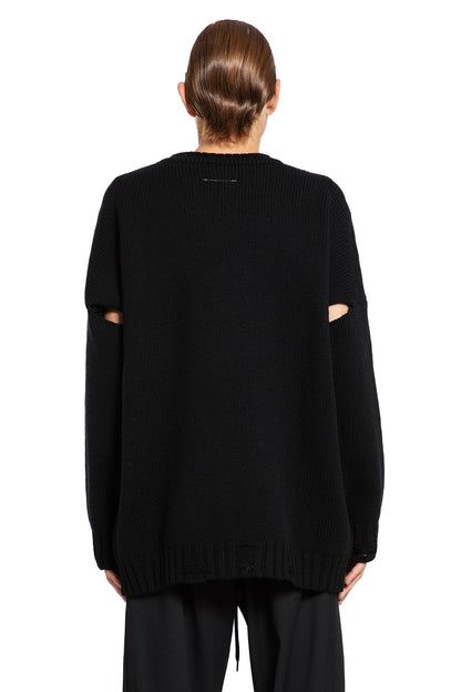 MM6 MAISON MARGIELA MAN BLACK KNITWEAR