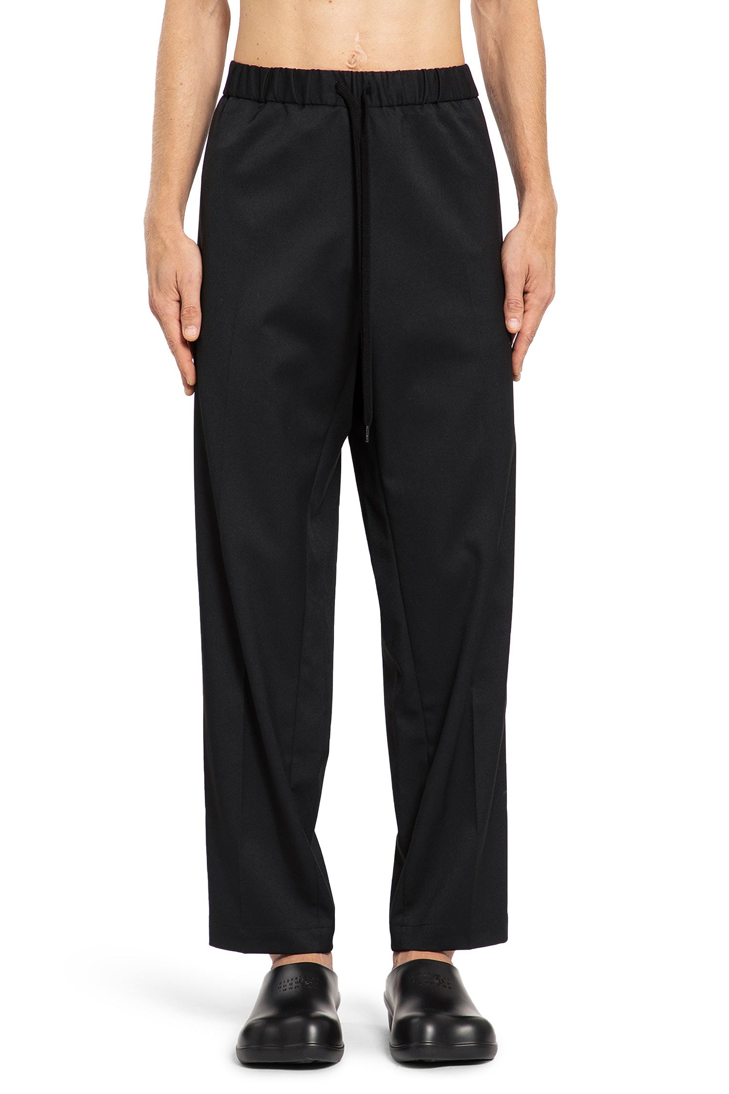 MM6 MAISON MARGIELA MAN BLACK TROUSERS