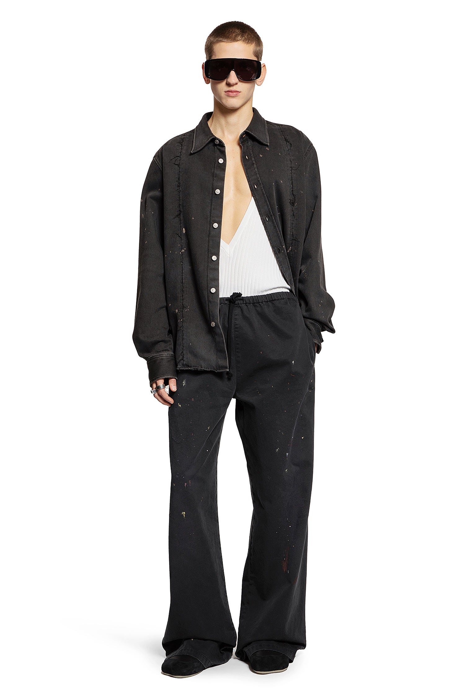 Painted Drawstring Trousers