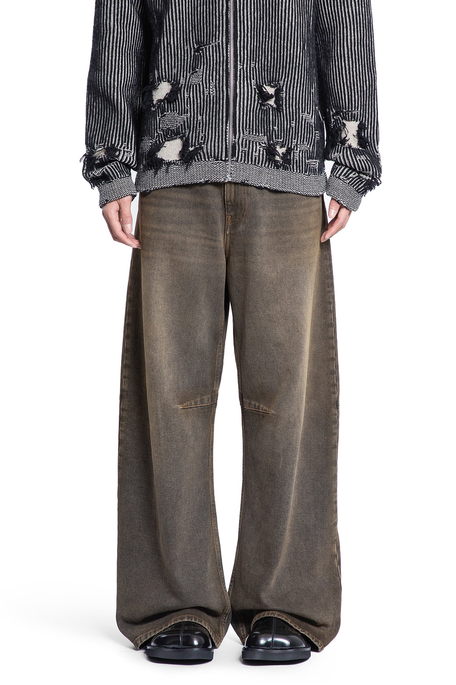 MM6 MAISON MARGIELA MAN BROWN JEANS