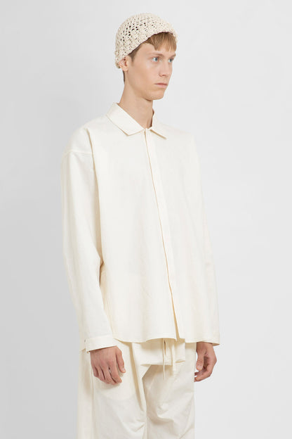 JAN-JAN VAN ESSCHE MAN OFF-WHITE SHIRTS