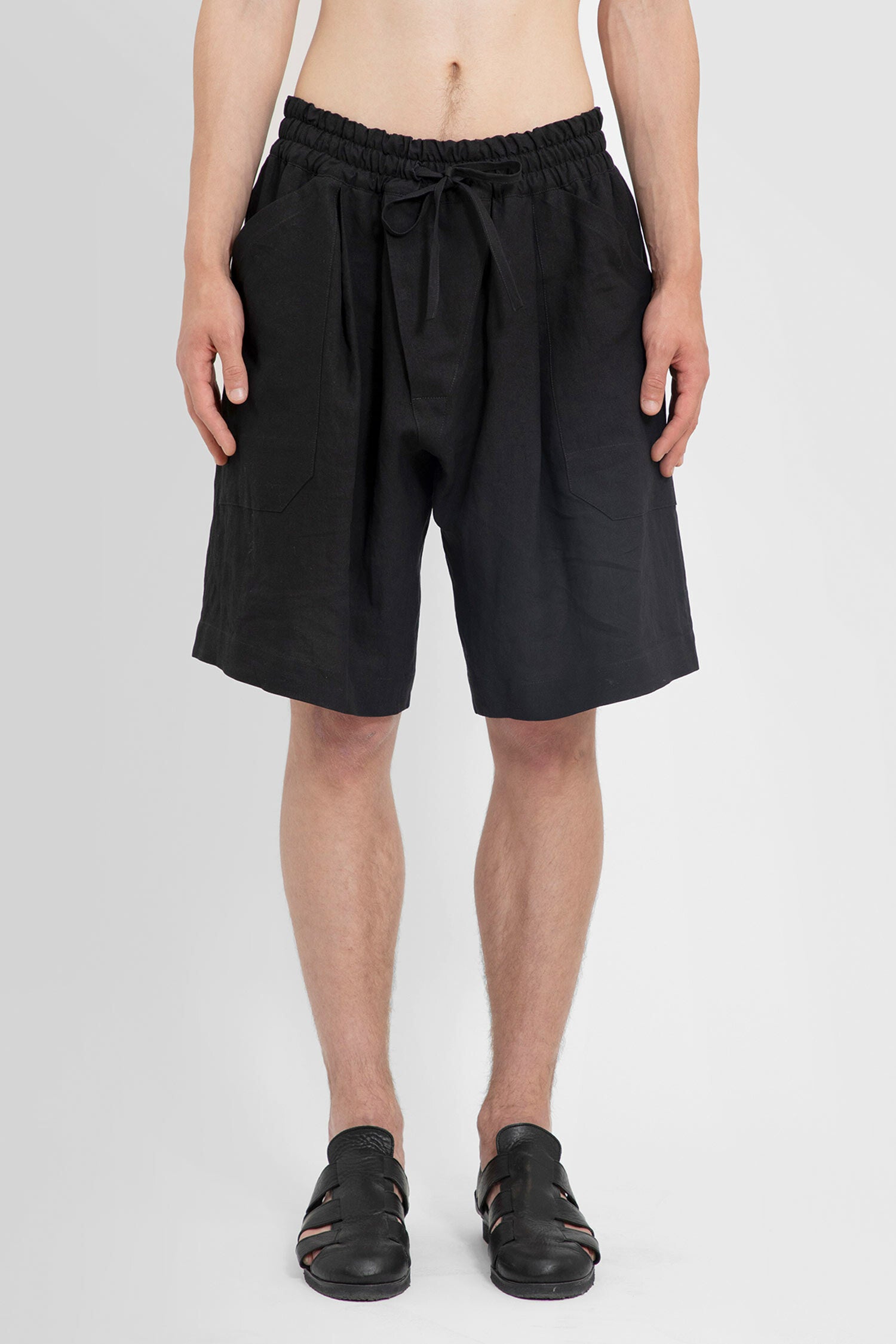 JAN-JAN VAN ESSCHE MAN BLACK SHORTS & SKIRTS