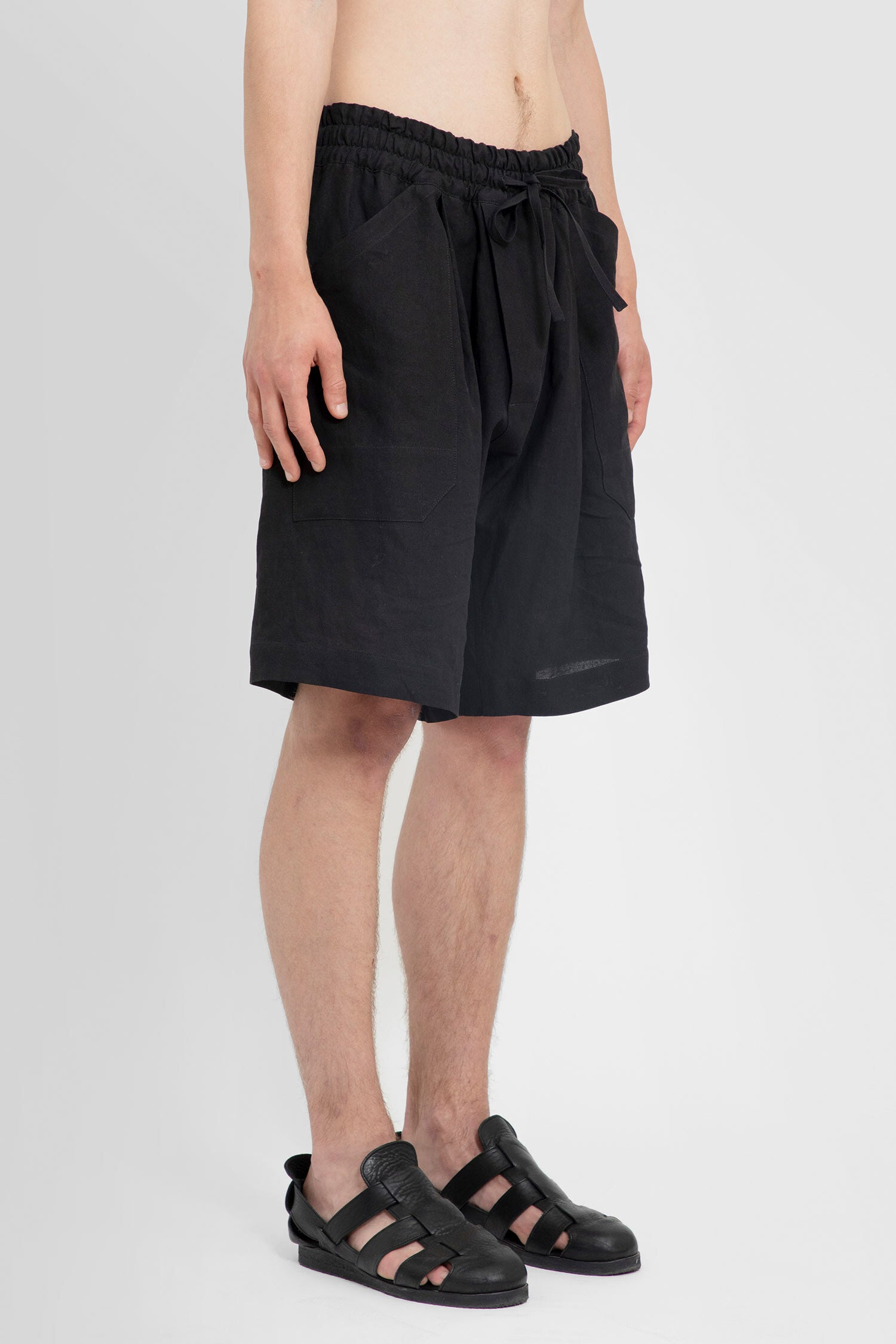 JAN-JAN VAN ESSCHE MAN BLACK SHORTS & SKIRTS