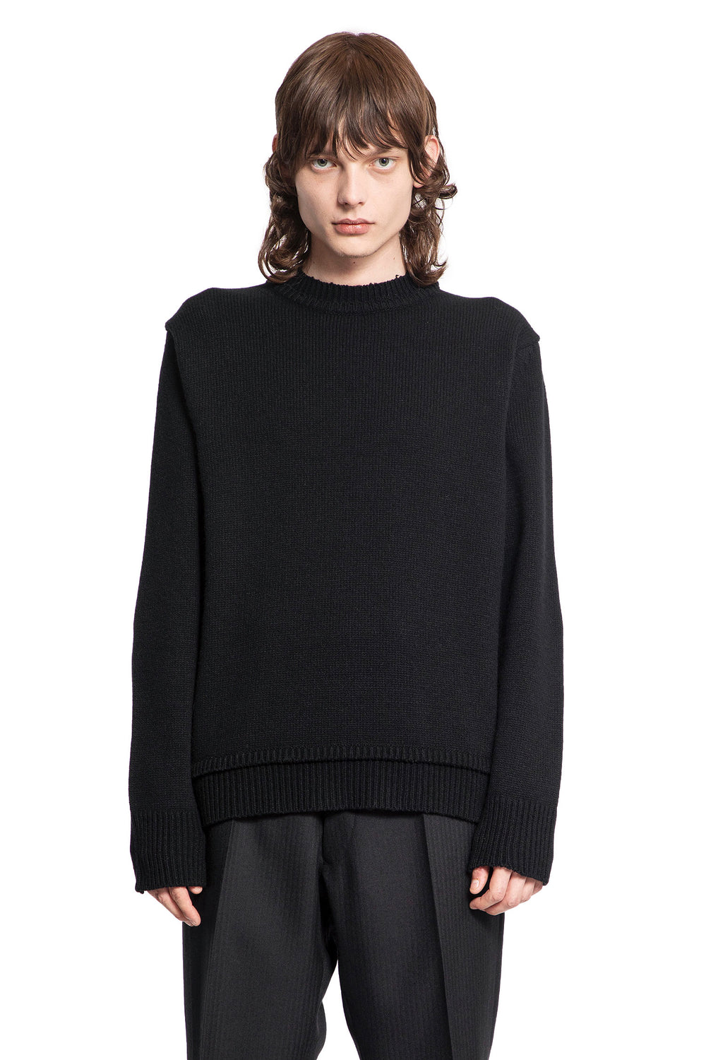 MAISON MARGIELA MAN BLACK KNITWEAR