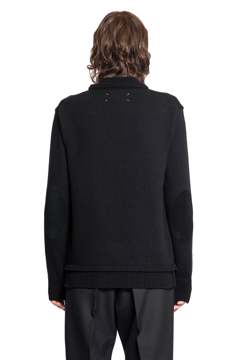 MAISON MARGIELA MAN BLACK KNITWEAR