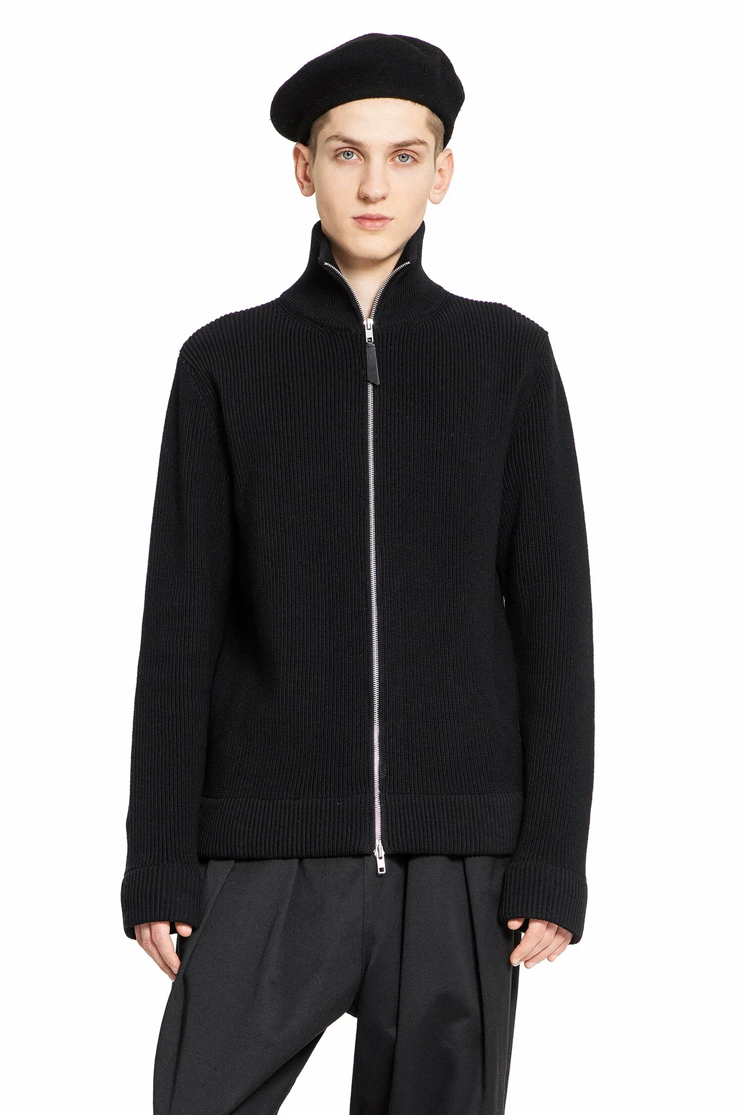 MAISON MARGIELA MAN BLACK KNITWEAR - Antonioli.eu