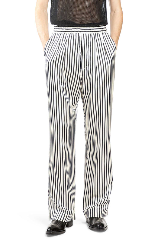 Fluid Silk Stripe Lounge Pants