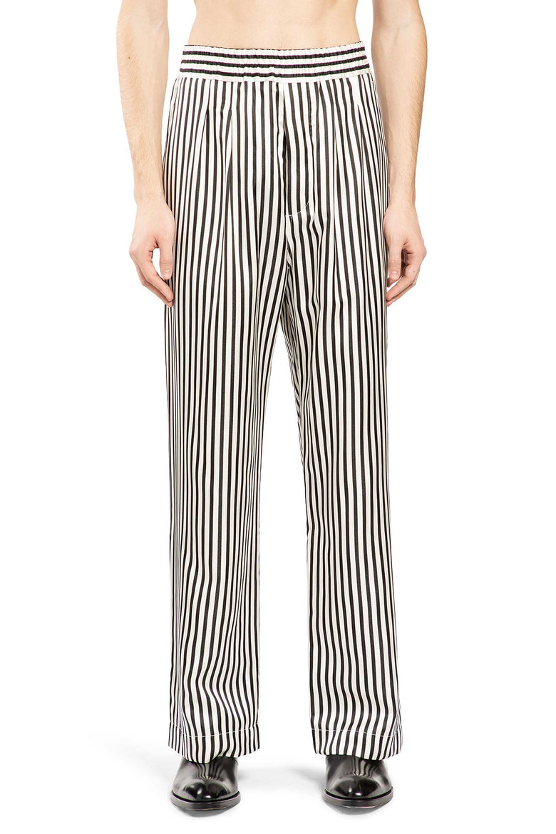 Fluid Silk Stripe Lounge Pants