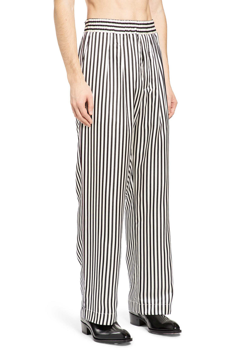 Fluid Silk Stripe Lounge Pants