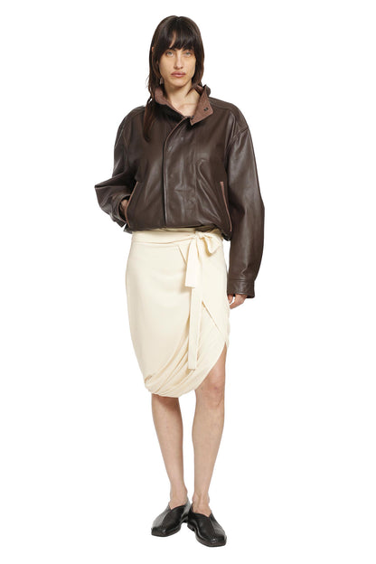 Soft Wrap Midi Skirt