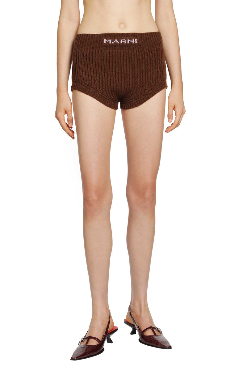 MARNI Wool Cashmere Logo Briefs woman