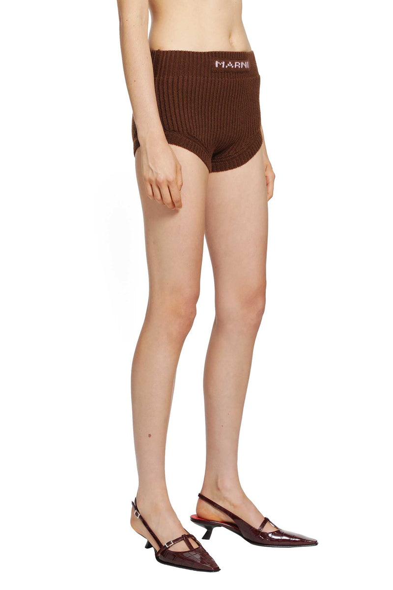 MARNI Wool Cashmere Logo Briefs woman