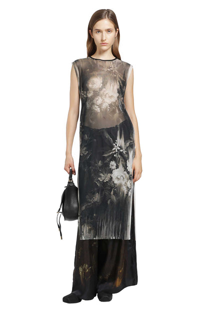 Moonlight Roses Sheer Dress