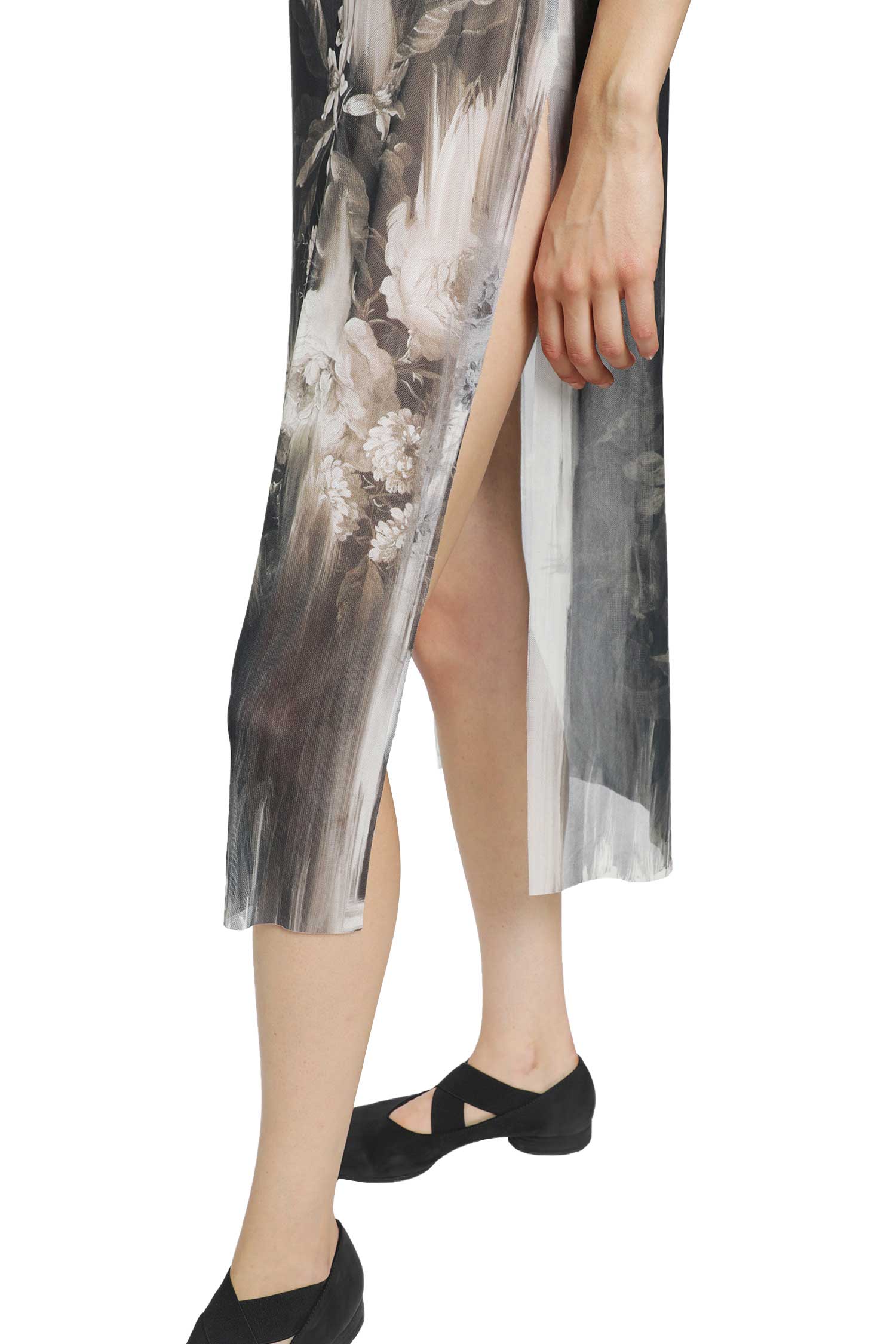 IA LONDON Moonlight Roses Sheer Dress woman