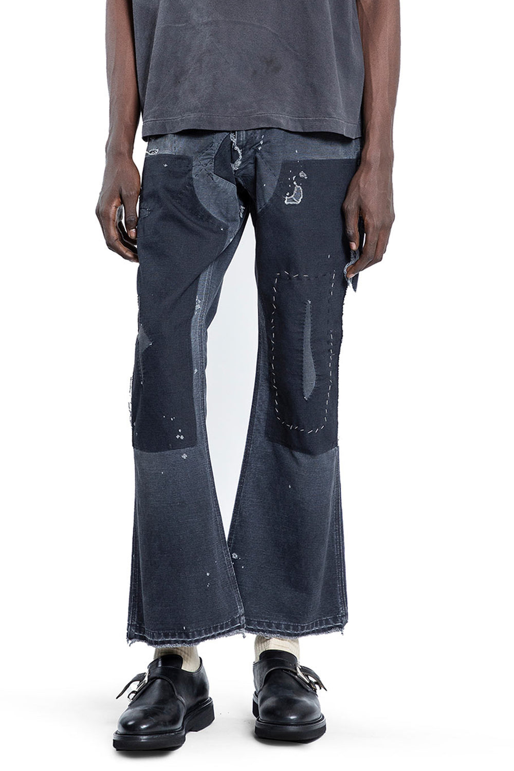 SAINT MICHAEL MAN BLACK JEANS