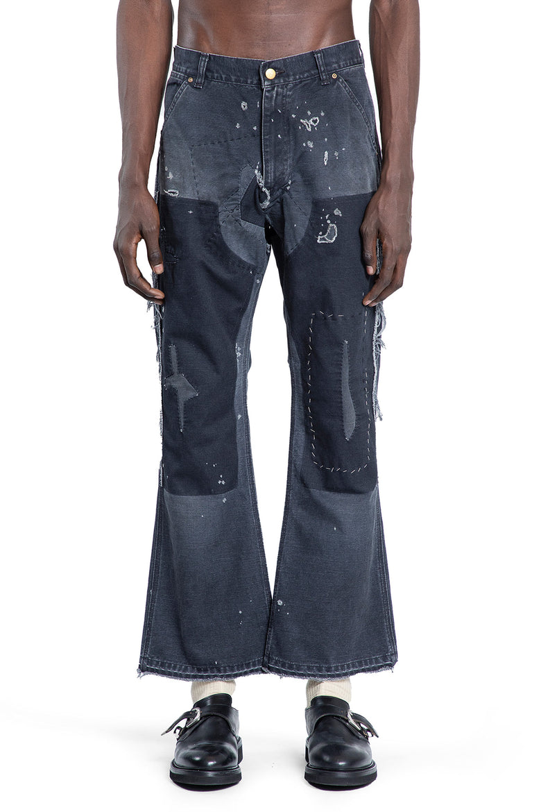 SAINT MICHAEL MAN BLACK JEANS