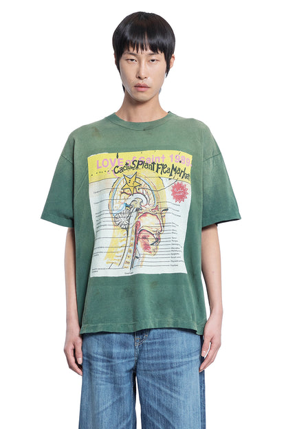 Antonioli SAINT MICHAEL MAN GREEN T-SHIRTS & TANK TOPS