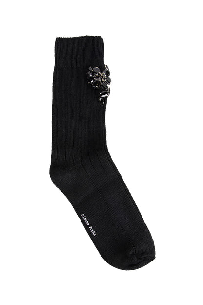 Embellished Rose Ankle Socks