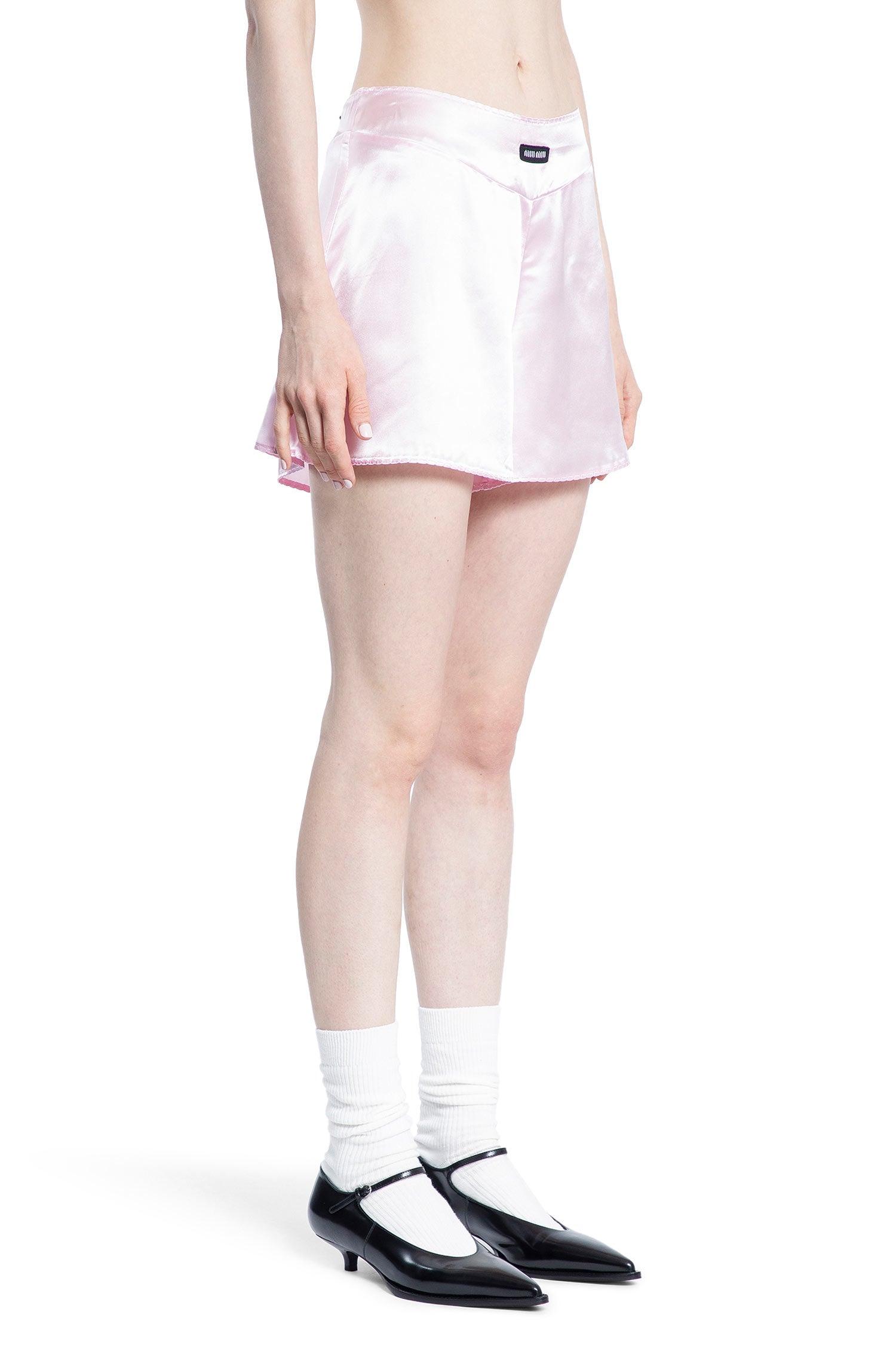 MIU MIU WOMAN PINK SHORTS