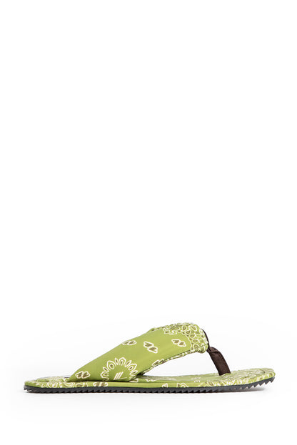 Antonioli THE ATTICO WOMAN GREEN SANDALS & SLIDES