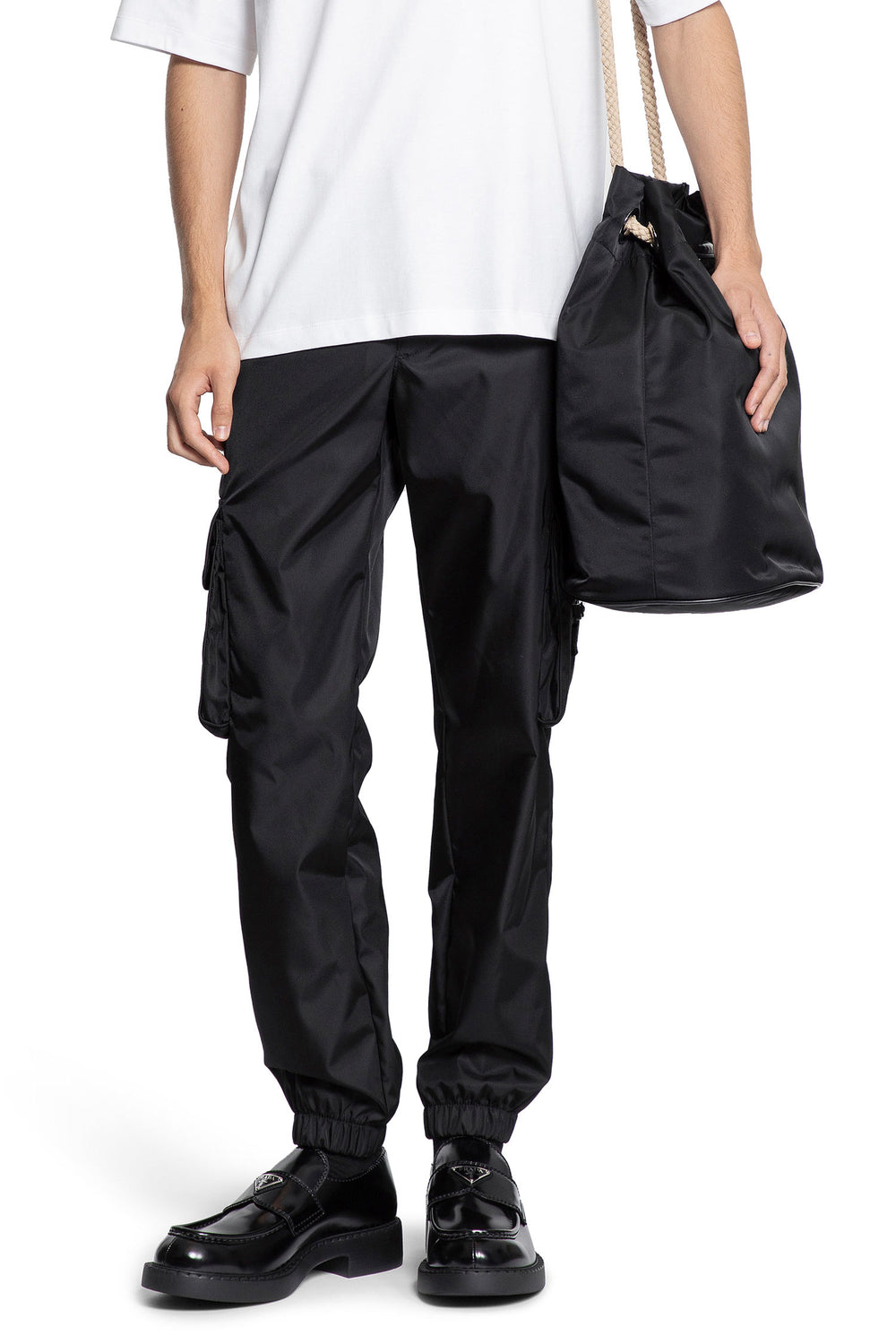 PRADA Re-Nylon Cargo Trousers man