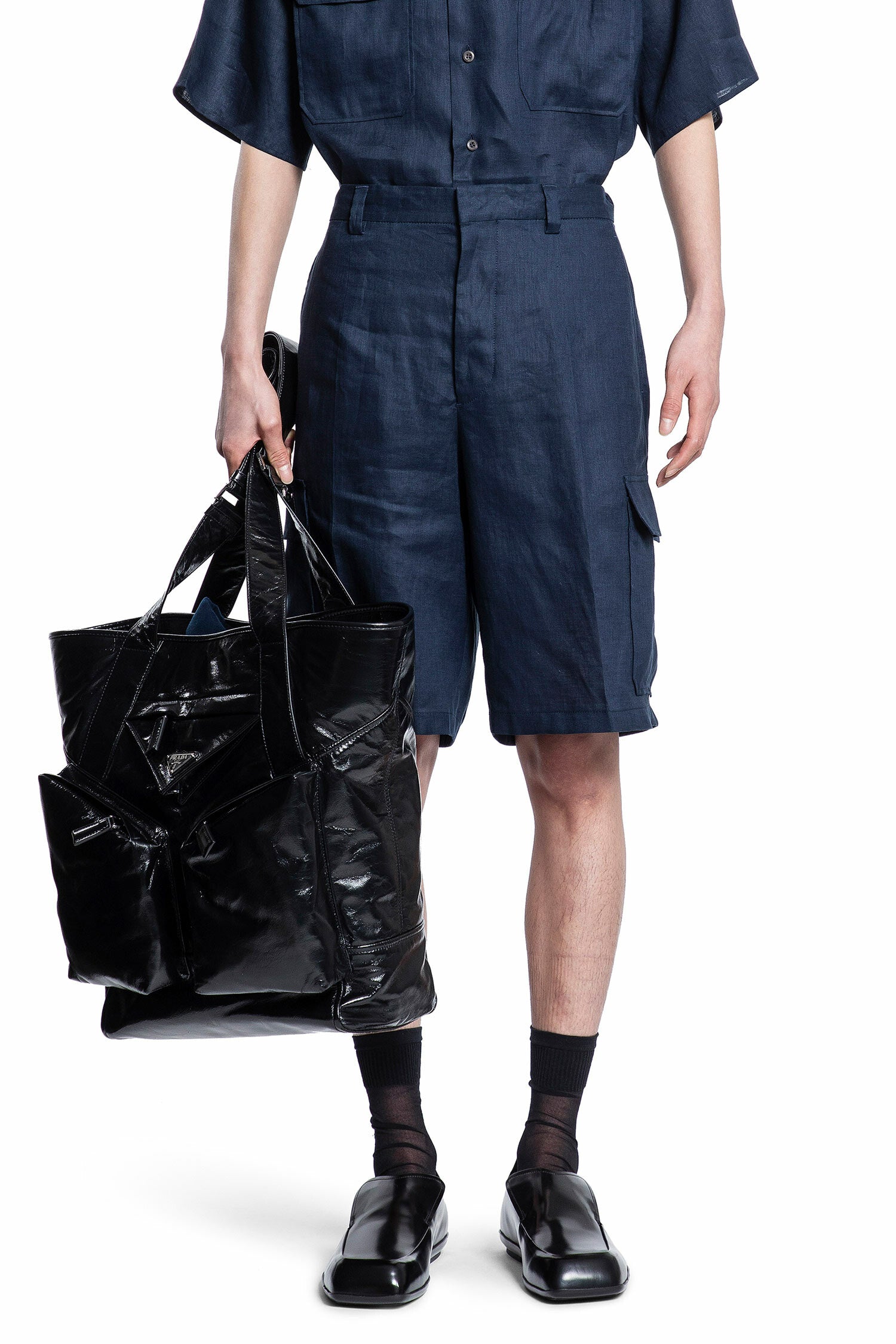 PRADA MAN BLUE SHORTS & SKIRTS