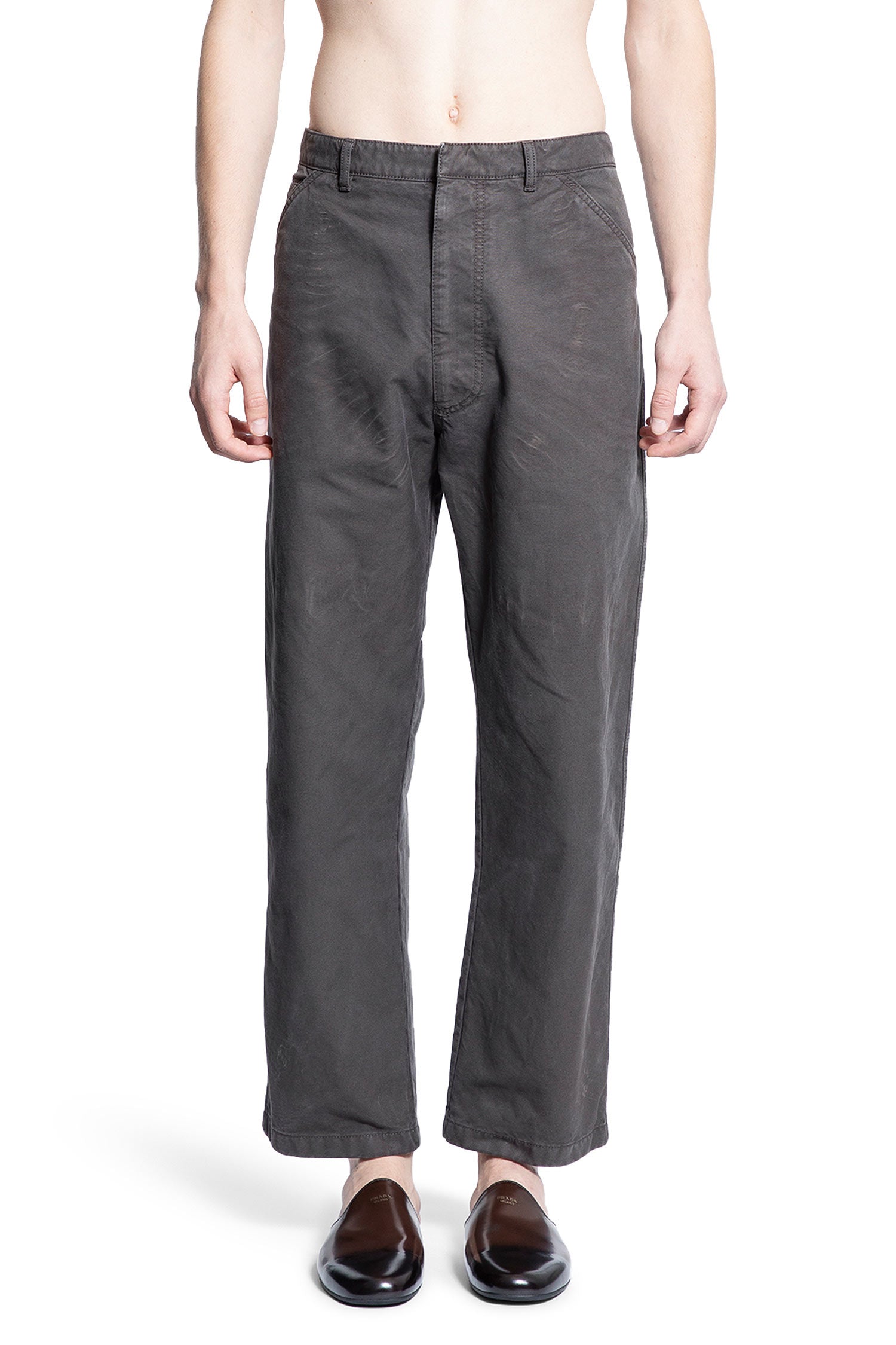 PRADA MAN BROWN TROUSERS