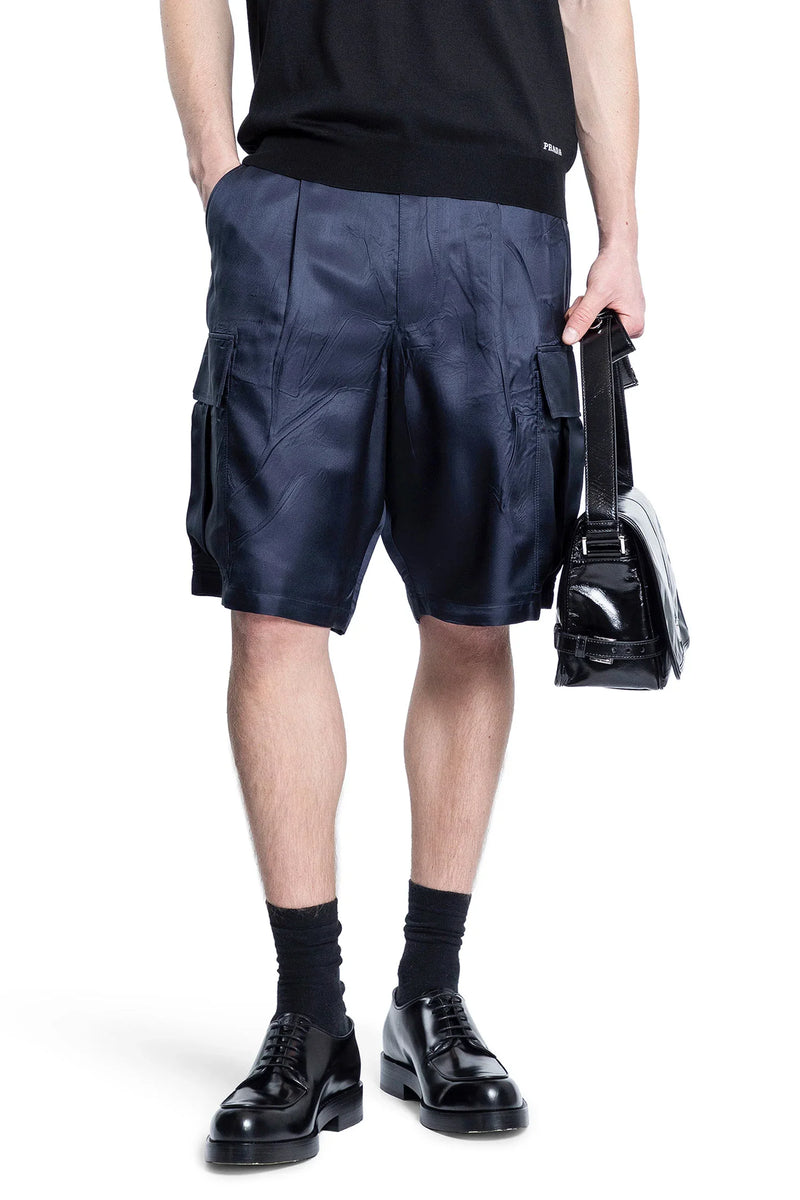 Washed Silk Cargo Shorts - Antonioli.eu
