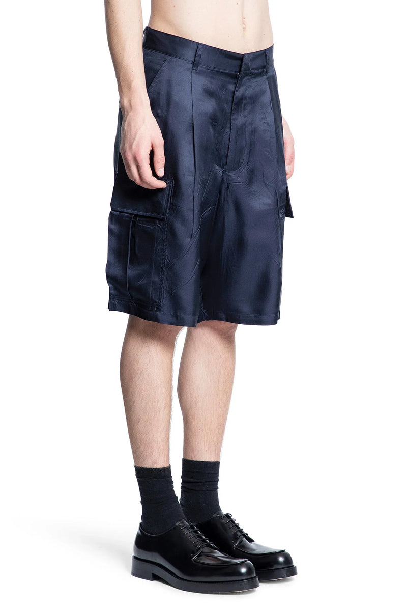 Washed Silk Cargo Shorts - Antonioli.eu