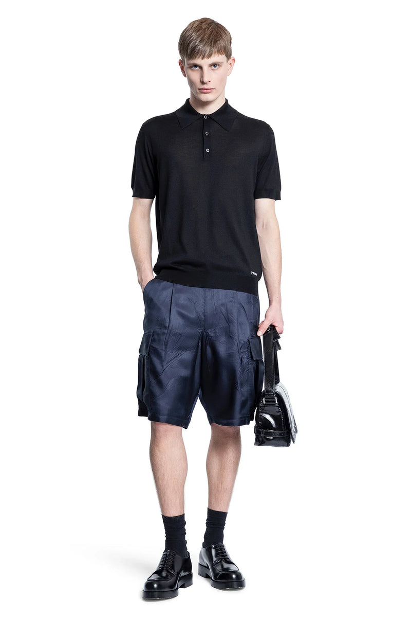 Washed Silk Cargo Shorts - Antonioli.eu