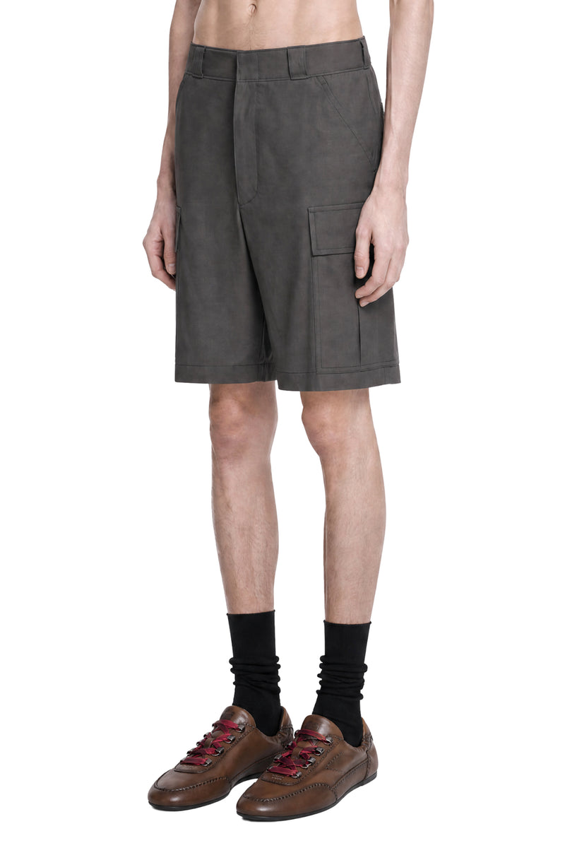PRADA Twill Crepe Cargo Shorts man