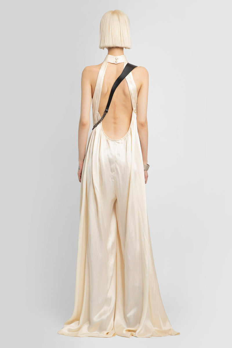 LISA VON TANG WOMAN OFF-WHITE JUMPSUITS