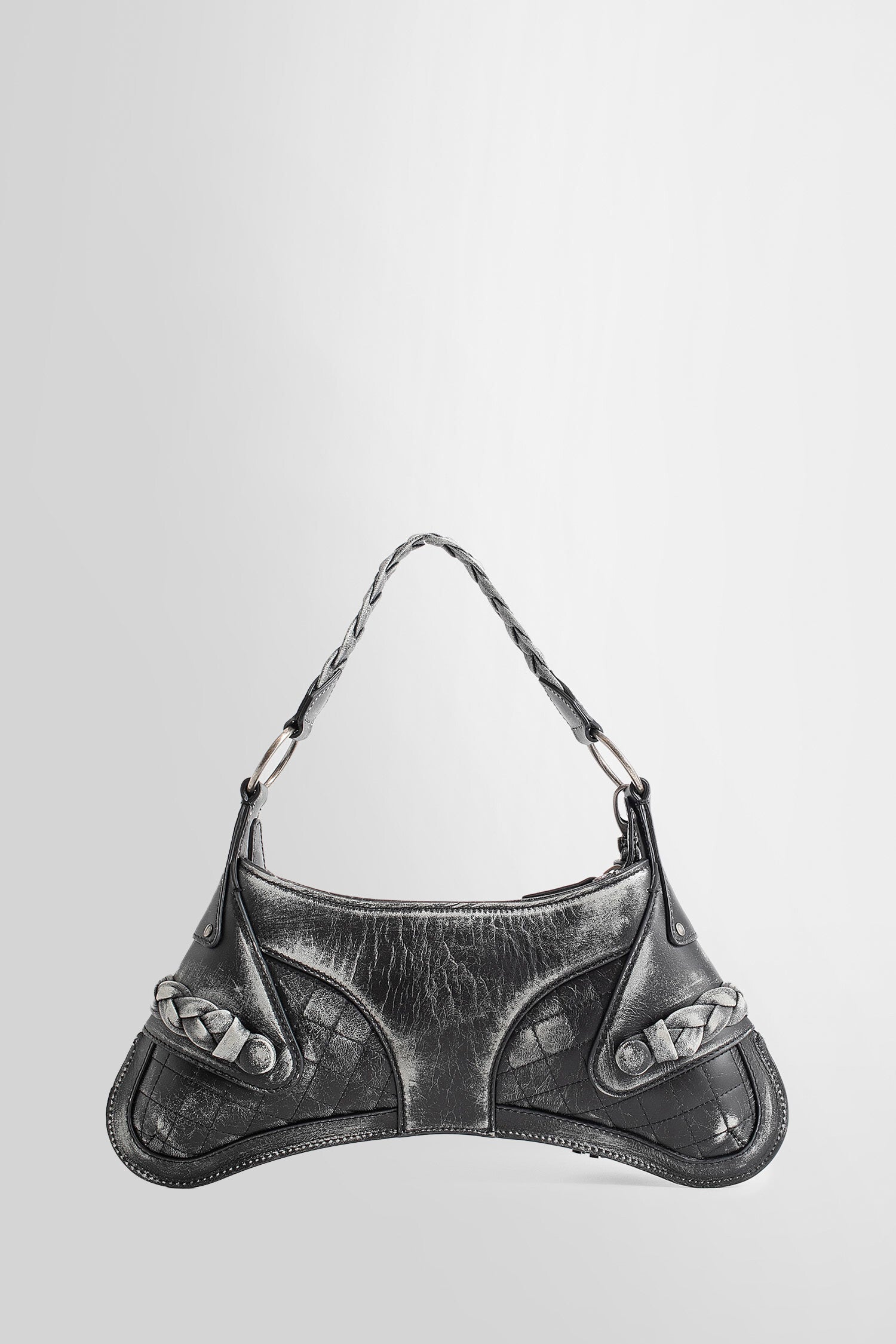 KNWLS WOMAN GREY SHOULDER BAGS